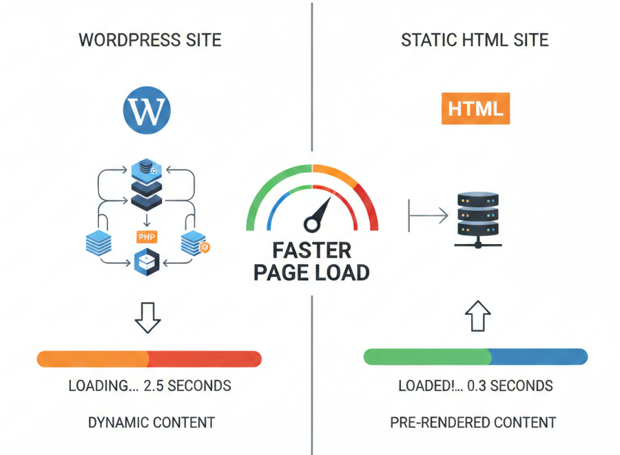 Wordpress vs HTML